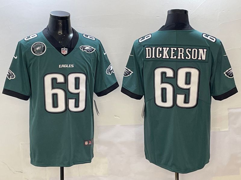 Men Philadelphia Eagles #69 Dickerson Green Second generation 2025 Nike Limited NFL Jersey style 6->philadelphia eagles->NFL Jersey